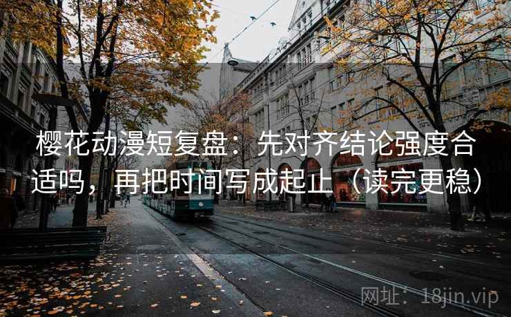 樱花动漫短复盘:先对齐结论强度合适吗,再把时间写成起止(读完更稳) 樱花动漫短复盘:先对齐结论强度合适吗,再把时间写成起止(读完更稳)